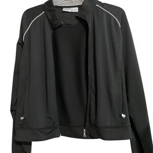 Tail Athletic Sports Wear Track Warm Up Jacket Stripe Detail Zip Pockets Women S